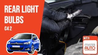 How to replace the rear light bulbs Citroën C4 mk2 💡 [upl. by Eardnaed860]