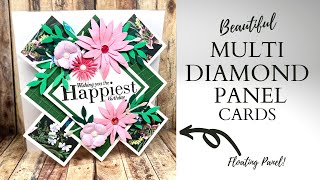 Beautiful Multi Diamond Panel Cards [upl. by Ronyam]