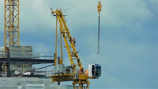 Crane removal at 103 Colmore Row June 2020 [upl. by Lehcim159]