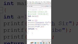 C Language Tutorial  How to write C Coding  Programming Syntax  Class01 ctutorials ccoding [upl. by Noffihc]