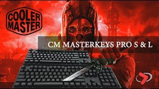 CoolerMaster MasterKeys Pro S amp L Mechanical RGB Keyboards [upl. by Ailongam]