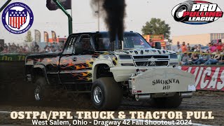 West Salem Ohio  OSTPAPPL Truck amp Tractor Pull 2024  Dragway 42 Fall Shootout 2024 [upl. by Radmilla929]