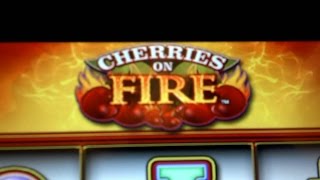 Cherries on Fire Slot Machine by Bluberi [upl. by Walter]