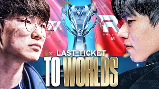 THE LAST WORLDS SPOT ON THE LINE  T1 VS KT  LCK SUMMER REGIONAL QUALIFIER 2024  CAEDREL [upl. by Eissoj926]