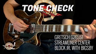 TONE CHECK Gretsch G2655T Streamliner Center Block Jr Guitar Demo  NO TALKING [upl. by Atinuhs]