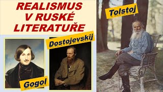 REALISMUS V RUSKÉ LITERATUŘE  Gogol Turgeněv Dostojevskij Tolstoj Čechov Gončarov [upl. by Adnir]