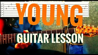 How to play quotYoungquot by VACATIONS on guitar with TABS [upl. by Enelym]