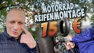 KOSTEN  REIFENMONTAGE für ein Motorrad [upl. by Petite]