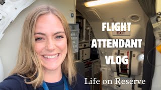 FLIGHT ATTENDANT VLOG A LOOK INTO RESERVE LIFE [upl. by Nuahsad]