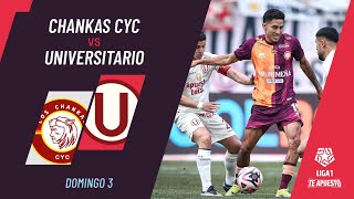 Los Chankas 00 Universitario resumen EXTENDIDO del partido por la fecha final de la Liga1 2024 [upl. by Anayeek]