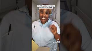 POV Student Nurse practising for her OSCE exam michellecomfort comedy nursing nurselife [upl. by Tali90]