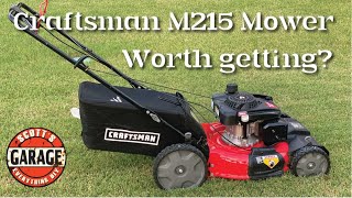 Unboxing Assembling amp Review  Craftsman M215 21” HighWheeled FWD SelfPropelled Gas Lawn Mower [upl. by Blainey]