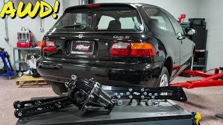 Building 1000hp K20 AWD Civic Si hatchback [upl. by Ennylhsa]