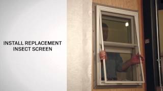 Replacing the Insect Screen on ASeries DoubleHung Windows  Andersen Windows [upl. by Eeuqram]