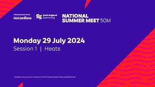 GoCardless Swim England National Summer Meet 2024 50m  Day 1 Heat 1  Female 1500m Freestyle [upl. by Leon]