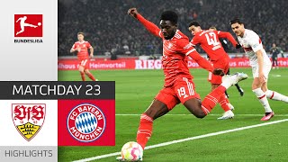 Bayern Win Tough Match vs VFB  VfB Stuttgart  FC Bayern München 12  MD 23 – Bundesliga 202223 [upl. by Acinnod]