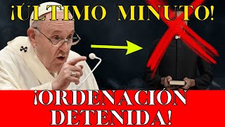 ¡Choque el Papa Francisco bloquea bruscamente la ordenación de sacerdotes tradicionales [upl. by Ahseinad]