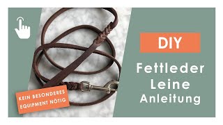 Fettleder Hundeleine flechten DIY Anleitung  Hundeleine selber machen [upl. by Rosenblatt738]