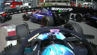 Pierre Gasly Esteban Ocon Crash  2024 Monaco Grand Prix [upl. by Shamus914]