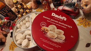 Davids Cookies butter pecan meltaways from Costco [upl. by Leighland]