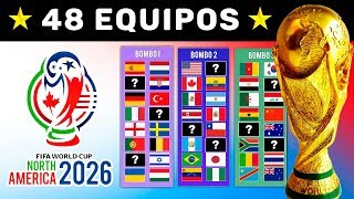 Copa MUNDIAL 2026  Nuevos Clasificados Sorteo de Sedes y Bombos  Predicción [upl. by Anelhtak812]