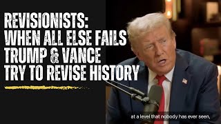 Revisionists when all else fails Trump amp Vance try to revise history [upl. by Alakim]