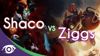 1v1 Mid Shaco vs Ziggs Champion Rap Battles [upl. by Bissell633]