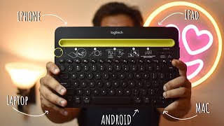 Best Bluetooth Keyboard for IPhone amp IPad  Android Smartphones  MacBook  Laptop  Logitech K480 [upl. by Smiga]