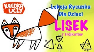 Jak narysować Liska Nauka Rysowania dla Dzieci [upl. by Gusti]