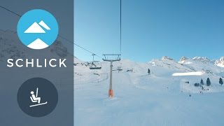 Sennjoch chairlift Schlick 2000  Piste View [upl. by Roach]