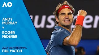 Andy Murray v Roger Federer Full Match  Australian Open 2014 Quarterfinal [upl. by Adnwahsat]