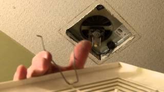 Remove amp install a bathroom fan grille in 1 min [upl. by Ylatan660]