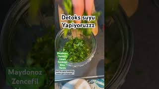 DETOKS SUYU YAPIYORUZZZ🥰 music lezzetliyemekler abonesubscribe detoks sağlıklıbeslenme [upl. by Onailimixam]