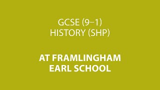 GCSE 91 History SHP – Framlingham Earl School [upl. by Rumery936]