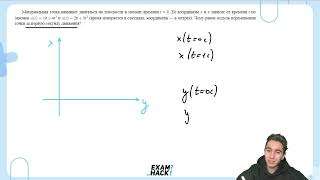 Материальная точка начинает двигаться по плоскости в момент времени t  0  №22609 [upl. by Anoerb869]