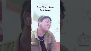 Oke Oka Lokam Raw Voice [upl. by Ahsekan]