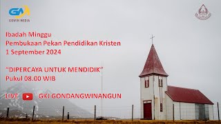 Ibadah Minggu Pembukaan Pekan Pendidikan Kristen 1 September 2024  GKJ Gondangwinangun [upl. by Hallee]