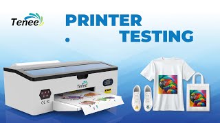 A3 L1800 DTF PRINTER VIDEO TUTORIALS  PRINTER TESTING [upl. by Nador]