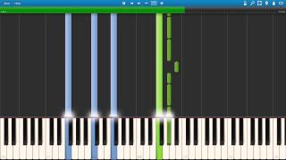 Nuvole Bianche  Ludovico Einaudi Synthesia Tutorial  MIDI [upl. by Wheaton]