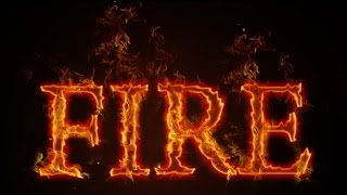 How to make Fire Text effects  Photoshop CC Tutorial [upl. by Yorle]