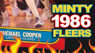 Opening up Raw 1986 Fleer Basketball Cards for Potential Grading [upl. by Anaik]