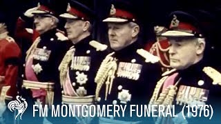 Funeral Of Field Marshal Montgomery aka Monty 1976  British Pathé [upl. by Aerdnaz]