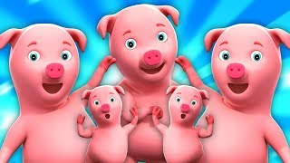 lima babi kecil  lagu untuk anakanak  melompat lagu untuk anakanak  Five Little Piggies [upl. by Diane]