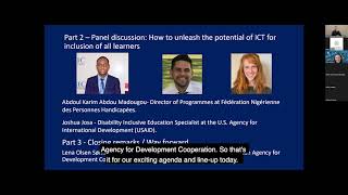 Global Disability Summit ICT – towards the inclusion of all learners [upl. by Tsenre877]