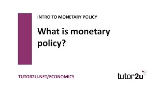 Monetary Policy  Introduction to Monetary Policy  Economics Revision [upl. by Mossberg687]