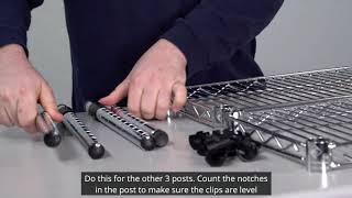 How to Assemble Your Wire Shelving [upl. by Hayikat]