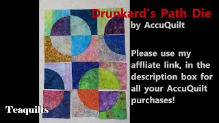 Accuquilt Drunkards Path Die AND Troubleshooting Butler Quilting Pantograph Design Issues [upl. by Nnaycart]