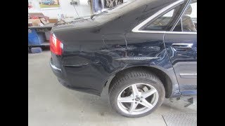 Aluminium Reparatur Instandsetzung Audi A8 Seitenwand Delle Beule Kratzer Unfall ausbeulen [upl. by Llyrad]