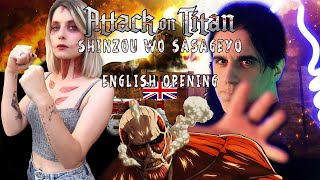 SHINGEKI NO KYOJIN OP3  Shinzou Wo Sasageyo 🇬🇧 ENGLISH  ANKOR feat Isra Ramos [upl. by Benni]