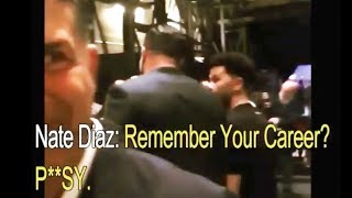 Nate Diaz amp Brendan Schaub backstage Altercation New Footage [upl. by Macario]